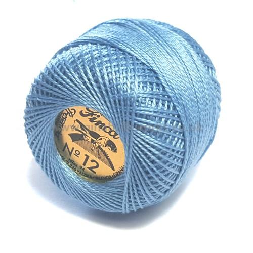 Finca Perle Cotton Ball - Size 12 - # 3396 (Mid Air Force Blue)