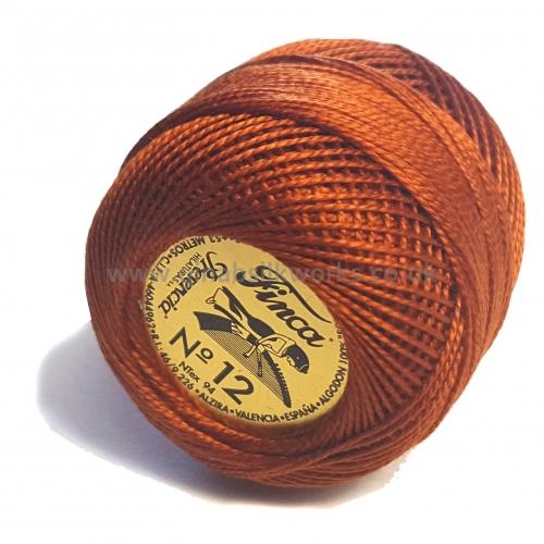 Finca Perle Cotton Ball - Size 12 - # 7740 (Medium Red Brown)