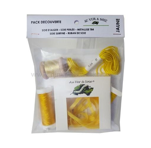 Silk Ribbon Creative Pack form Au Ver a Soie - Yellow