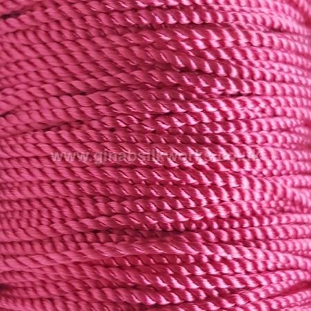 Magenta - Twisted Cord - Medium - Hand Spun & Dyed