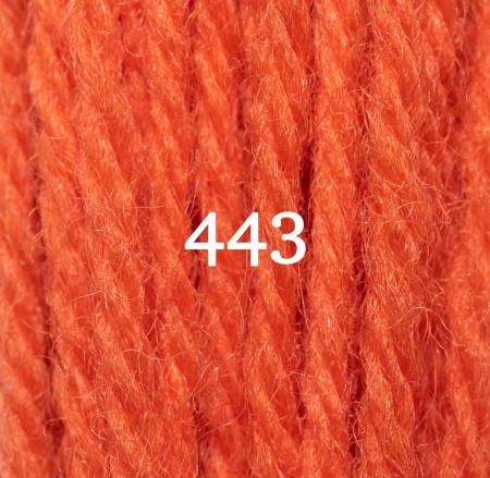 Appletons Crewel Wool (2-ply) Skein -  Orange Red 443