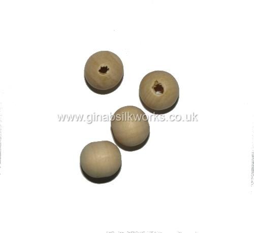 Ball Button Moulds No 27  (12mm) Wood x 4