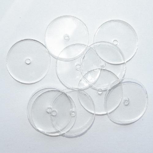 Circle Button Moulds No 2 (20mm) Acrylic x 10
