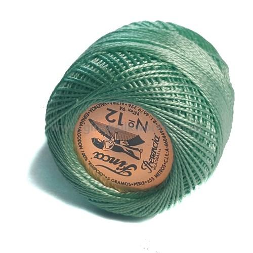 Finca Perle Cotton Ball - Size 12 - # 3560 (Mid Green Blue)