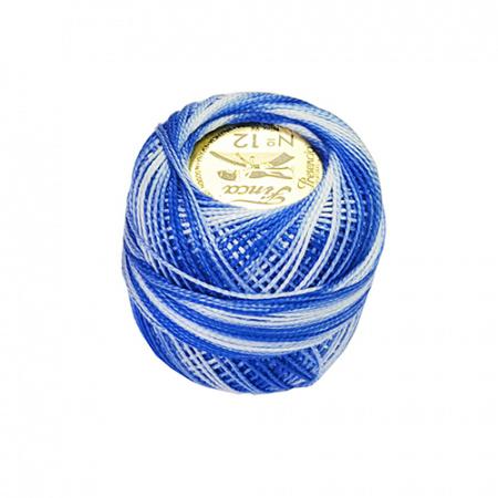 Finca Perle Cotton Ball Variegated - Size 12 - # 9705 (Blues)