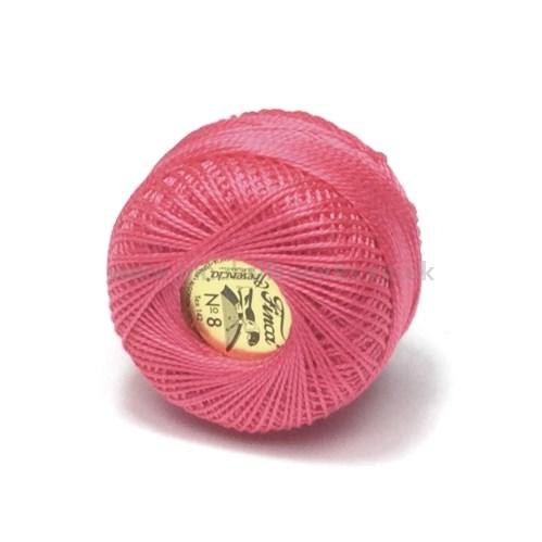 Finca Perle Cotton Ball - Size 8 - # 1895 (Dark Salmon Pink)