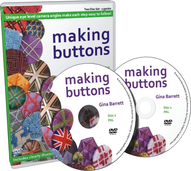 Making Buttons (DVD) Thread wrapped buttons (Leek, etc)