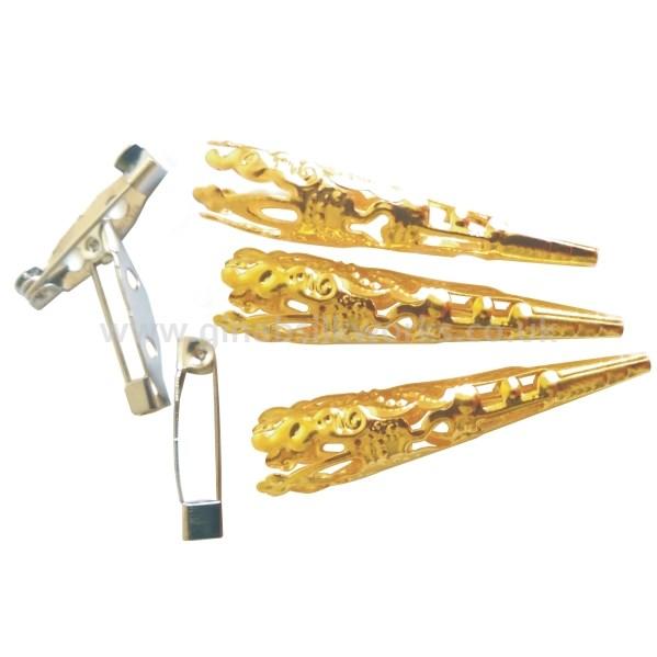Pack of Posy Holders & Pins – Gold