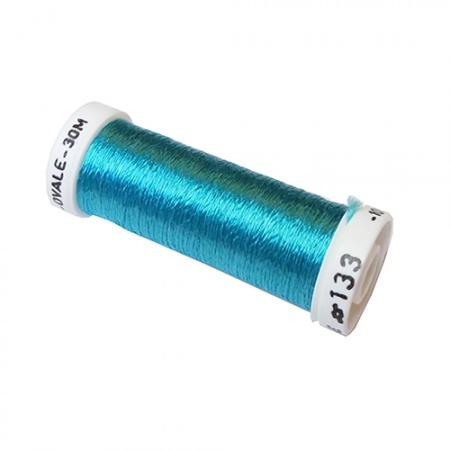 Soie Ovale Flat Filament Silk - #133 - (Mid Turquoise)