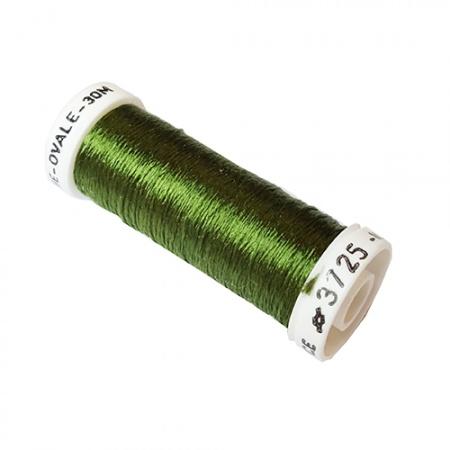 Soie Ovale Flat Filament Silk - #3725 - (Dark Avocado Green)