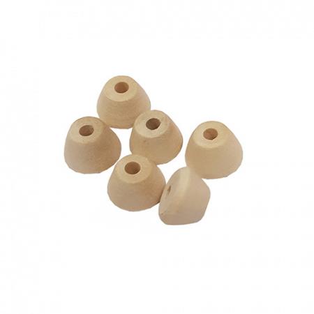 Hand Turned Conical Button Moulds No 137 (10mm) Wood x 6