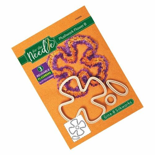 Gina-B Silkworks "For the Needle" Flower B (4 petal) Plushwork tool set packaging image
