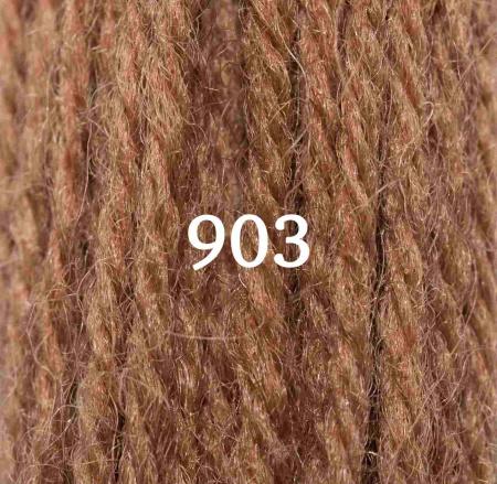 Appletons Crewel Wool (2-ply) Skein -  Golden Brown 903
