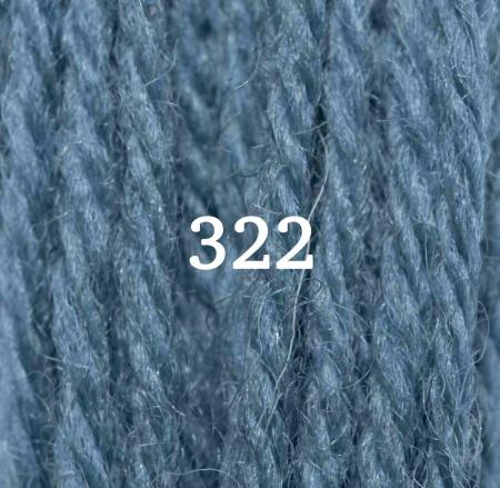 Appletons Crewel Wool (2-ply) Skein - Dull Marine Blue 322