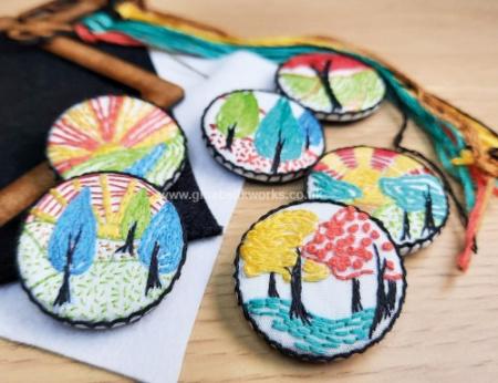 Embroidery Button Kit - Deco Dayz (Set 003)