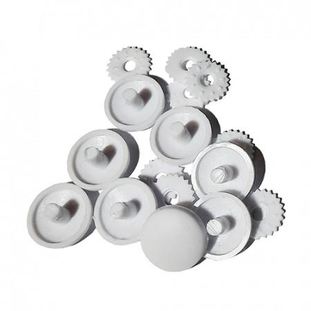Self Cover Buttons - No 127 (15mm) Plastic x 8