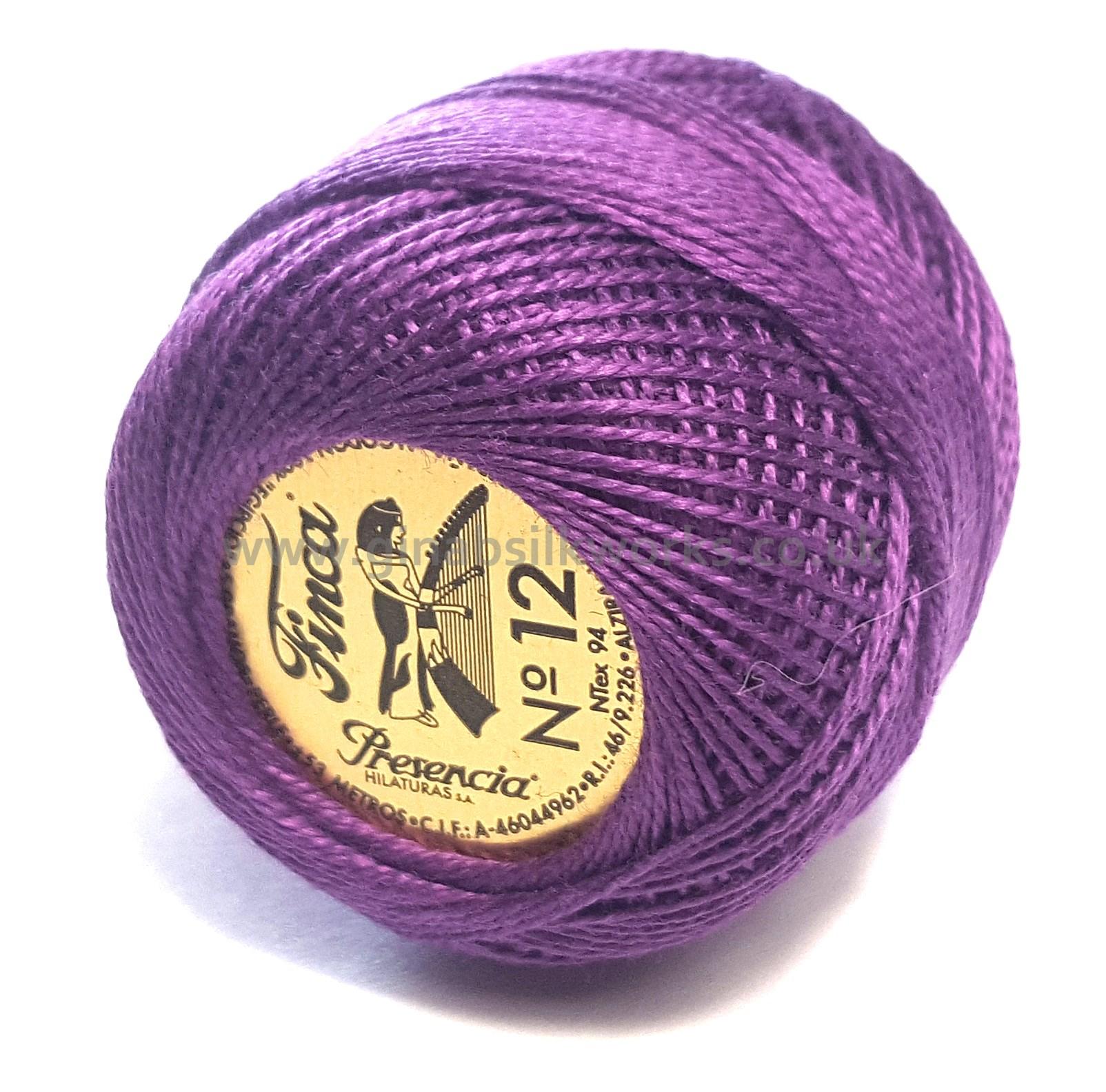 Finca Perle Cotton Ball - Size 12 - # 2627 (Medium Red Violet)