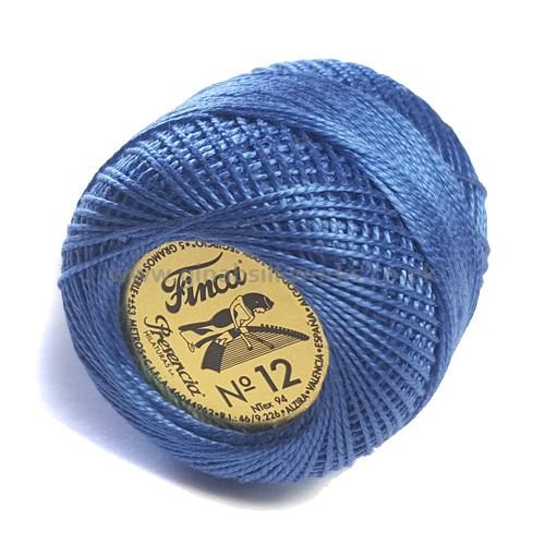Finca Perle Cotton Ball - Size 12 - # 3400 (Air Force Blue)