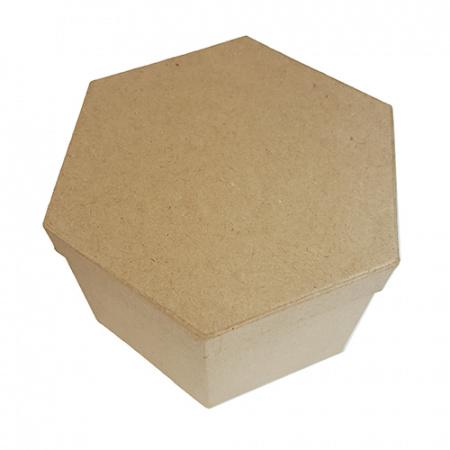 Paper Mache Box Set - Hexagon, Set of 3