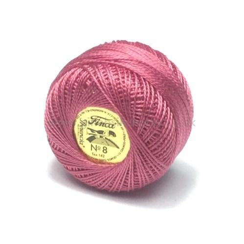 Finca Perle Cotton Ball - Size 8 - # 2240 (Medium Dark Pink)