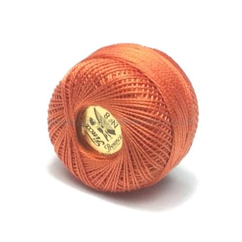 Finca Perle Cotton Ball - Size 8 - # 7644 (Burnt Orange)