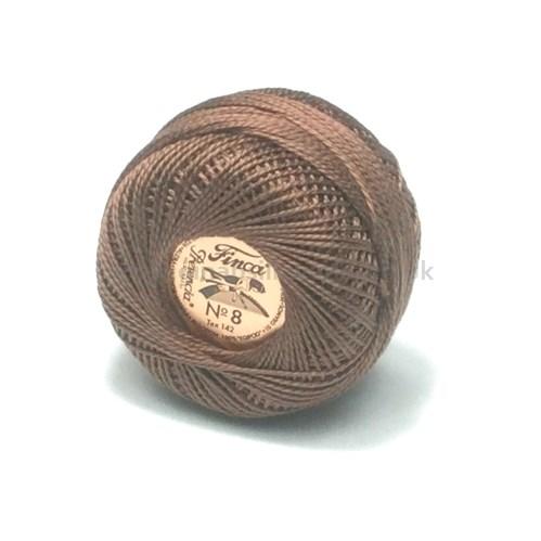 Finca Perle Cotton Ball - Size 8 - # 8327 (Nut Brown)