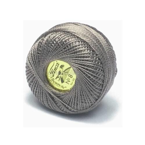 Finca Perle Cotton Ball - Size 8 - # 8785 (Dark Grey)