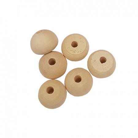 Hand Turned Dome Button Moulds No 134 (10mm) Wood x 6