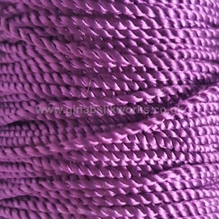 Purple - Twisted Cord - Medium - Hand Spun & Dyed