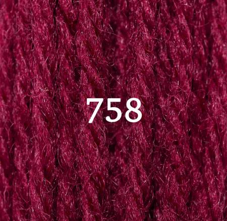 Appletons Crewel Wool (2-ply) Skein - Rose Pink 758