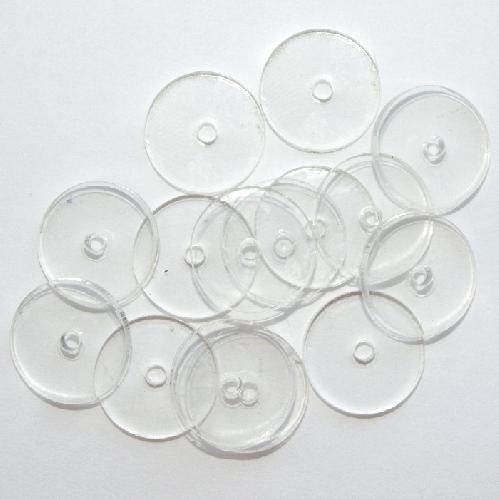 Circle Button Moulds No 1 (15mm) Acrylic x 15