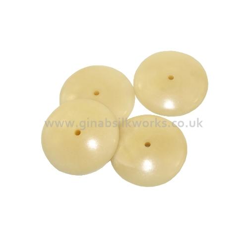 Domed Button Moulds No 16 (25mm) Tagua Nut x 4