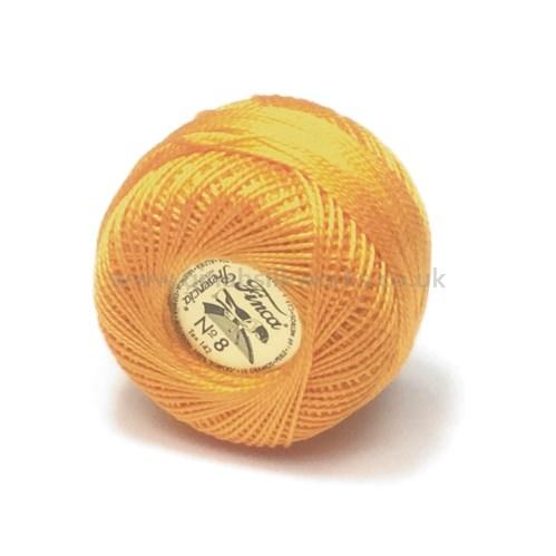 Finca Perle Cotton Ball - Size 8 - # 1232 (Marigold)