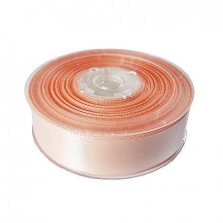 Quality Satin Ribbon - 25mm wide - Peach