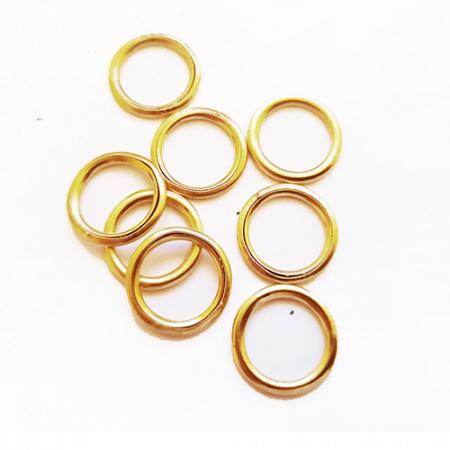 Ring Button Moulds No 51 (16mm) Brass x 8