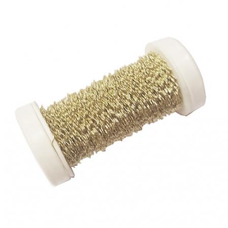 Crinkle Wire 25m - Champagne