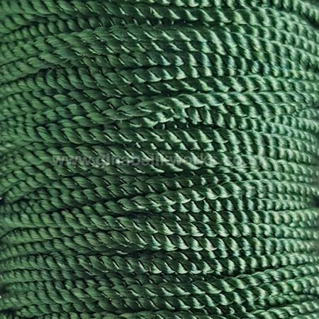 Green - Twisted Cord - Fine - Hand Spun & Dyed