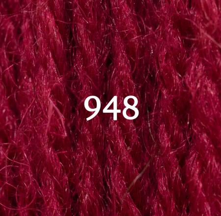 Appletons Crewel Wool (2-ply) Skein - Bright Rose Pink 948