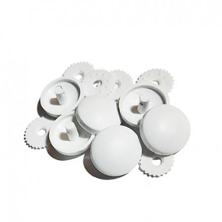 Self Cover Buttons - No 128 (18mm) Plastic x 6