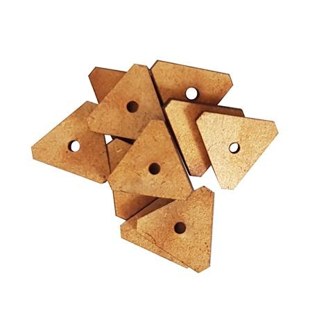 Trimmed Triangle Button Moulds No 86 (15mm) MDF x 10