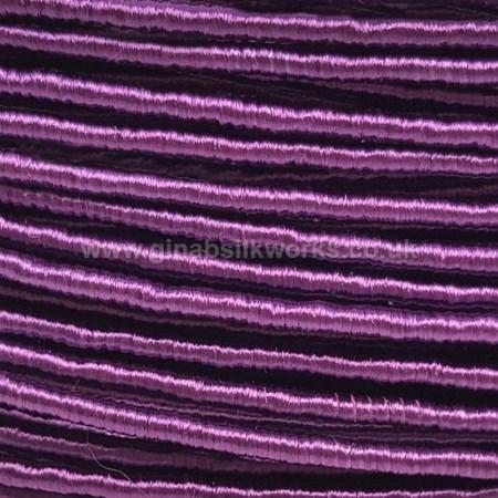 Purple - Gimp 2mm wide - Hand Spun & Dyed