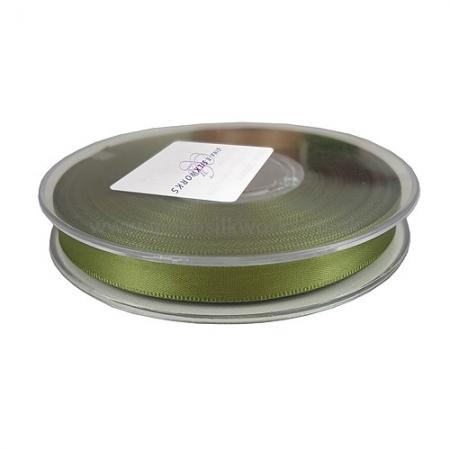 Quality Satin Ribbon - 10mm wide - Moss Green