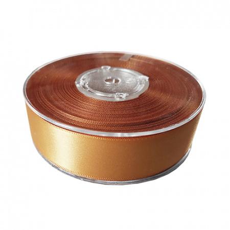 Quality Satin Ribbon - 25mm wide - Antique Gold