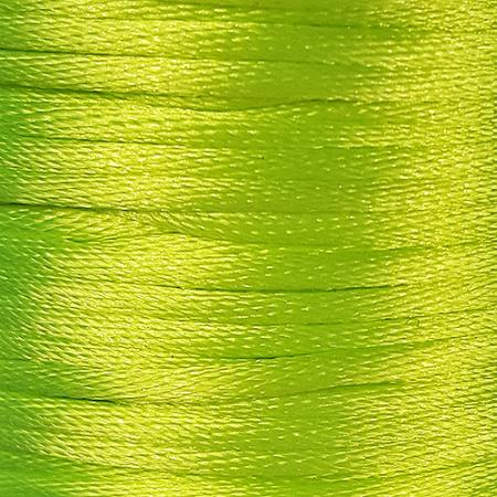 Satin Cord (Rattail) 2mm - Florescent Green
