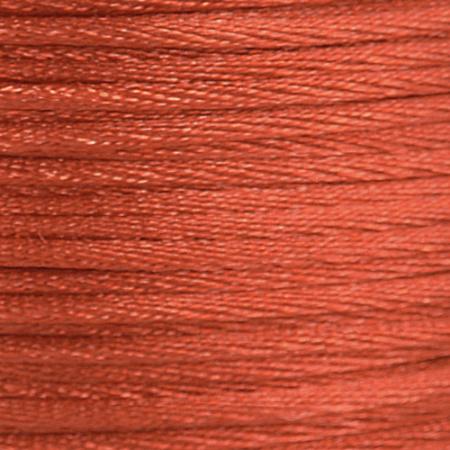 Satin Cord (Rattail) 2mm - Rust Orange