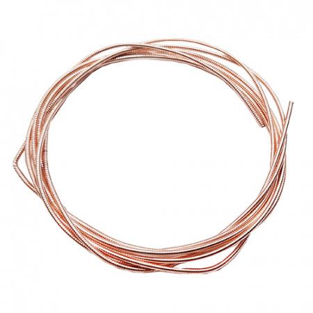 Coloured Perl Wire - Rose Gold - 1mm (Coiled / Pearl Purl)