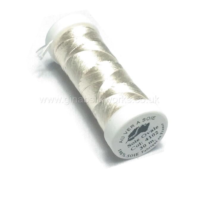 Soie Ovale Flat Filament Silk - #4102 - (Cream White)