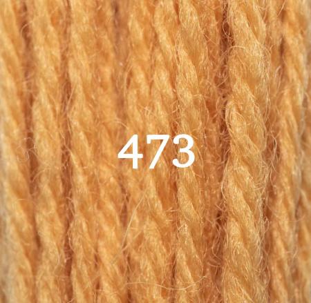 Appletons Crewel Wool (2-ply) Skein -  Autumn Yellow 473