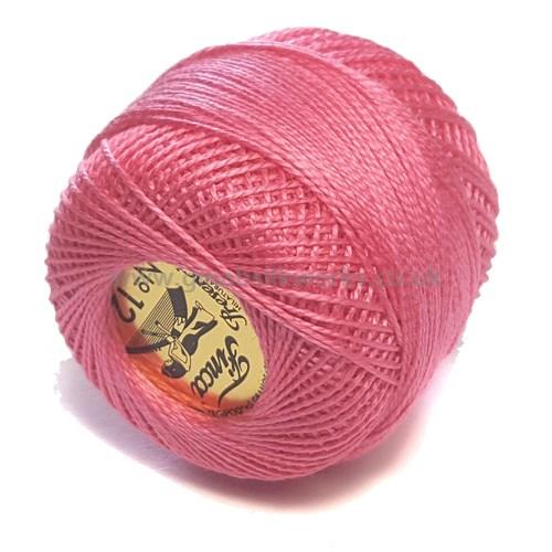 Finca Perle Cotton Ball - Size 12 - # 1742 (Dark Candy Pink)