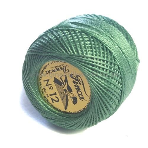 Finca Perle Cotton Ball - Size12 - # 4228 (Dark Pistachio Green)